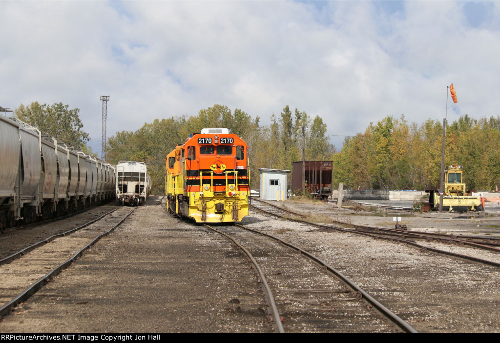 MMRR's Muskegon power sits in the yard on a Friday afternoon